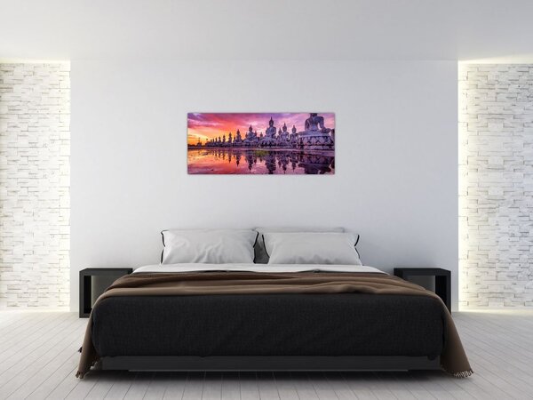 Slika - Bude v sončnem zahodu (120x50 cm)