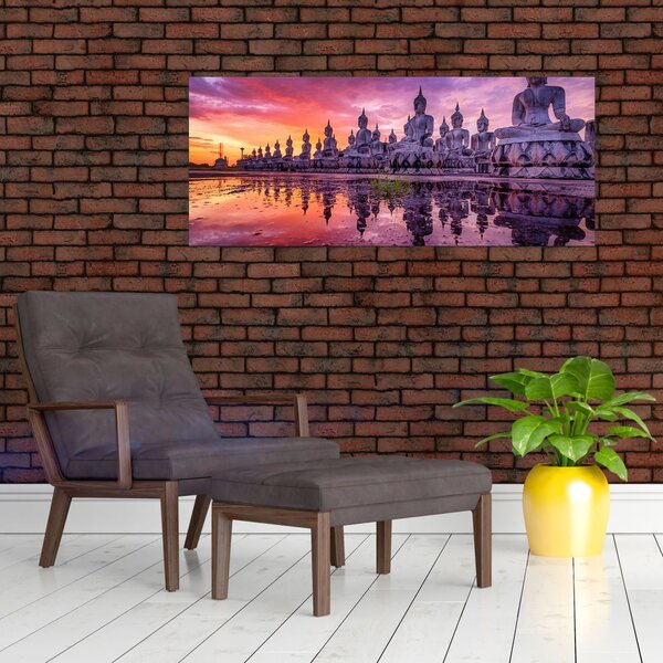 Slika - Bude v sončnem zahodu (120x50 cm)