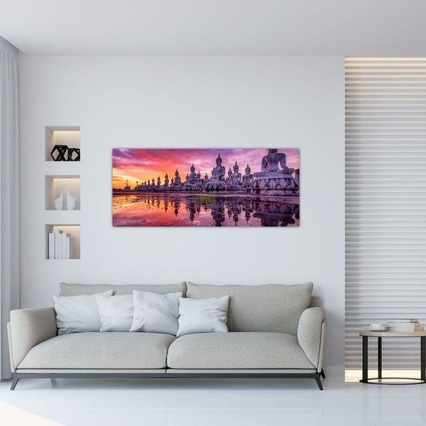 Slika - Bude v sončnem zahodu (120x50 cm)
