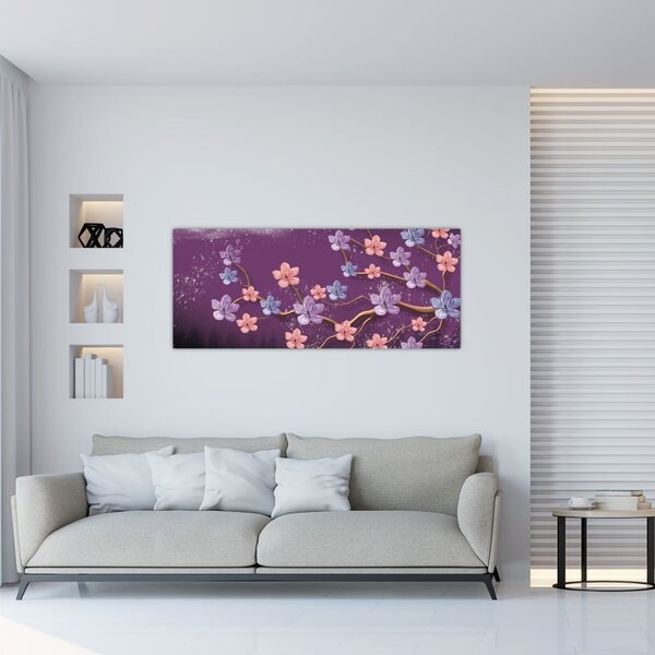 Slika - Pomladni somrak (120x50 cm)