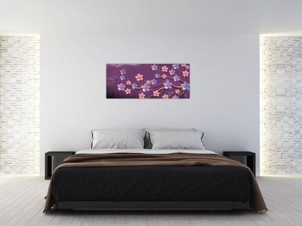 Slika - Pomladni somrak (120x50 cm)