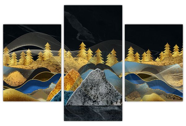 Slika - Zlate gore (90x60 cm)