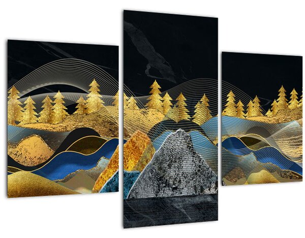 Slika - Zlate gore (90x60 cm)