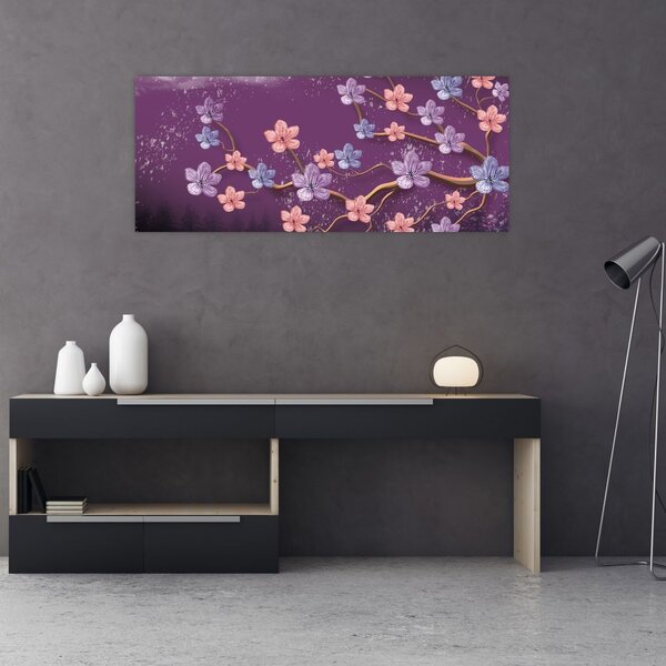 Slika - Pomladni somrak (120x50 cm)