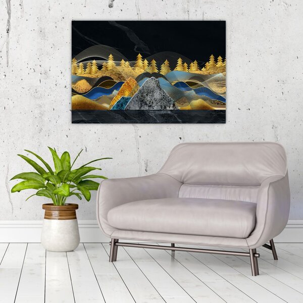 Slika - Zlate gore (90x60 cm)