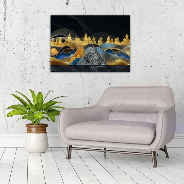 Slika - Zlate gore (70x50 cm)