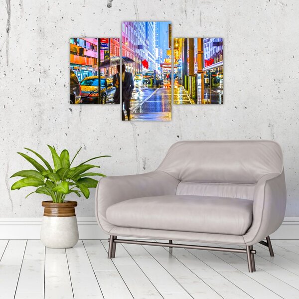 Slika - Mesto v neonskem sijaju (90x60 cm)
