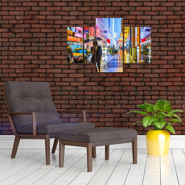 Slika - Mesto v neonskem sijaju (90x60 cm)