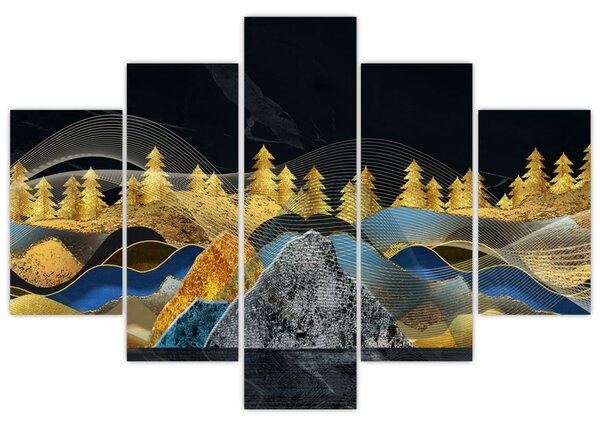 Slika - Zlate gore (150x105 cm)