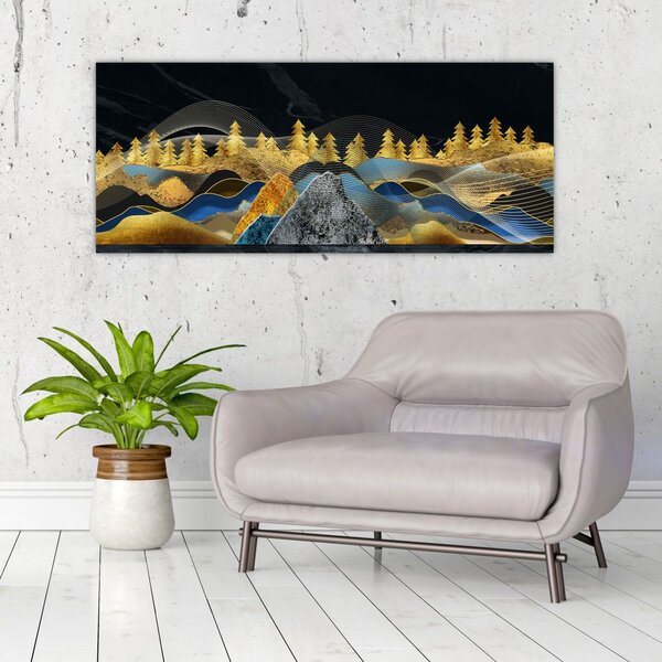 Slika - Zlate gore (120x50 cm)