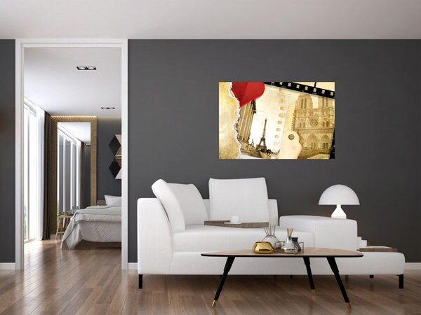 Slika - Spomini na Pariz (90x60 cm)