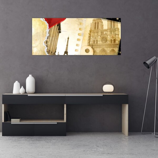 Slika - Spomini na Pariz (120x50 cm)