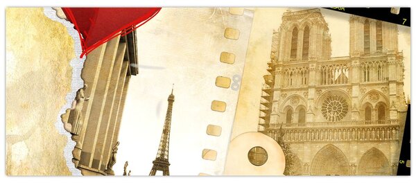 Slika - Spomini na Pariz (120x50 cm)