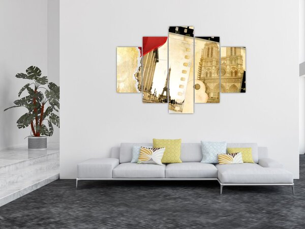 Slika - Spomini na Pariz (150x105 cm)