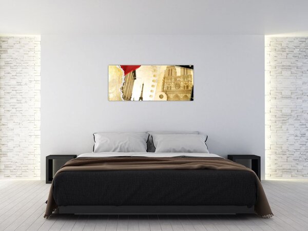 Slika - Spomini na Pariz (120x50 cm)