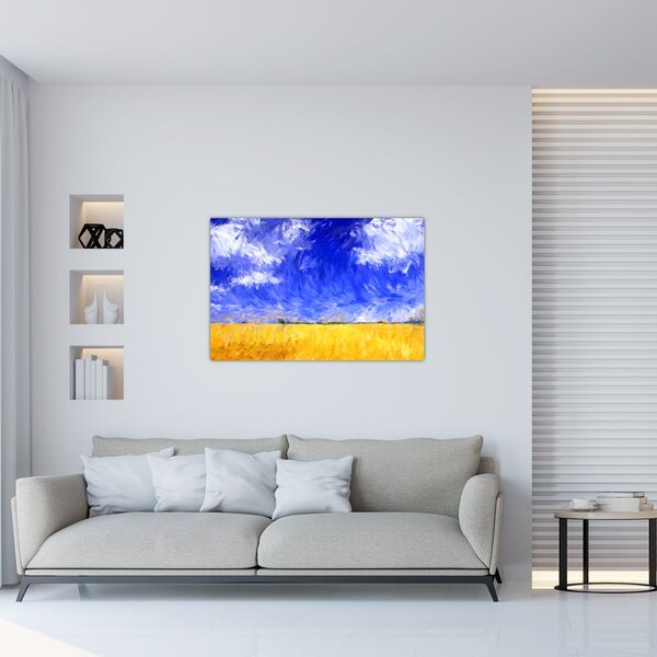 Slika - Oljna slika, Zlato polje (90x60 cm)