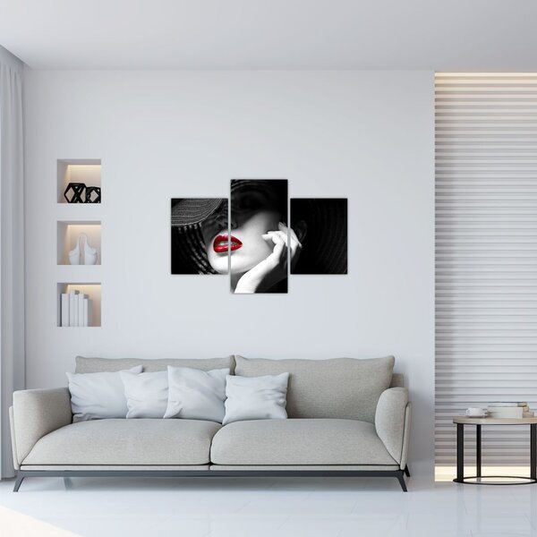 Slika - Ženska s klobukom (90x60 cm)
