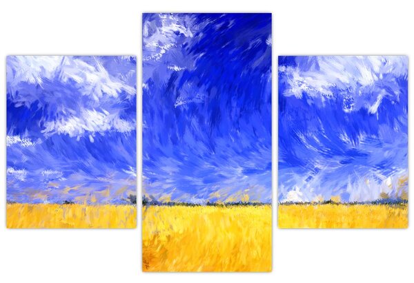 Slika - Oljna slika, Zlato polje (90x60 cm)