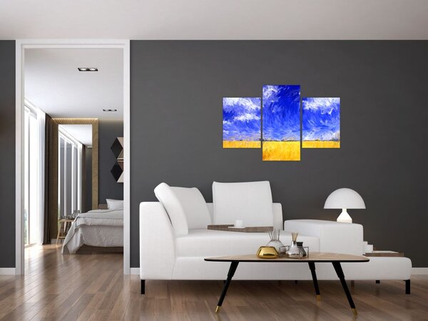 Slika - Oljna slika, Zlato polje (90x60 cm)