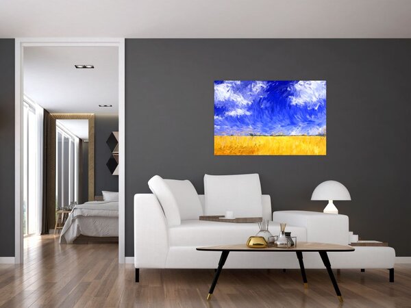Slika - Oljna slika, Zlato polje (90x60 cm)
