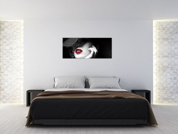 Slika - Ženska s klobukom (120x50 cm)