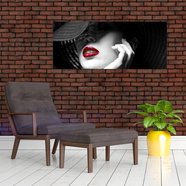 Slika - Ženska s klobukom (120x50 cm)