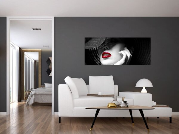 Slika - Ženska s klobukom (120x50 cm)
