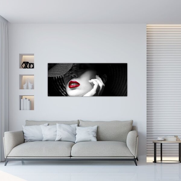 Slika - Ženska s klobukom (120x50 cm)