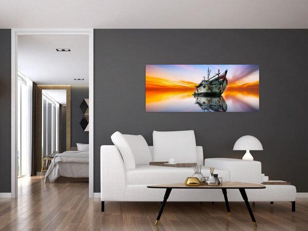 Slika - Zora nad brodolomcem (120x50 cm)