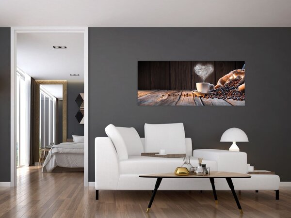 Slika - Čas za kavo (120x50 cm)