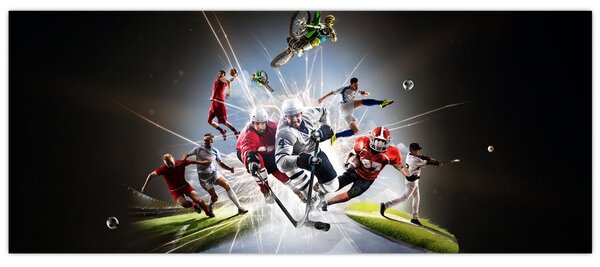 Slika - Športniki (120x50 cm)