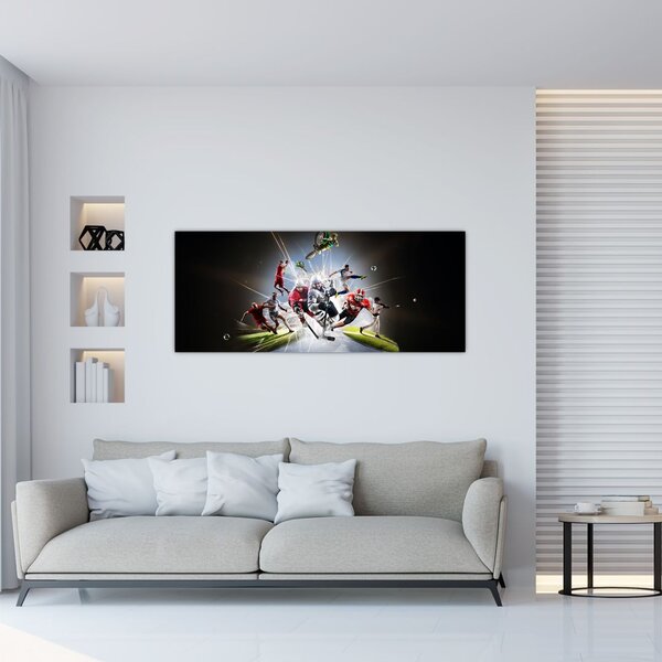 Slika - Športniki (120x50 cm)
