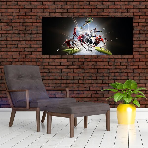 Slika - Športniki (120x50 cm)