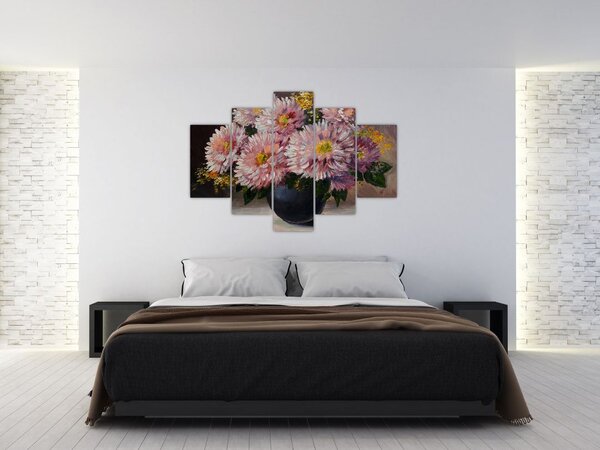 Slika - Oljna slika, Rože v vazi (150x105 cm)