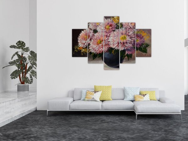 Slika - Oljna slika, Rože v vazi (150x105 cm)