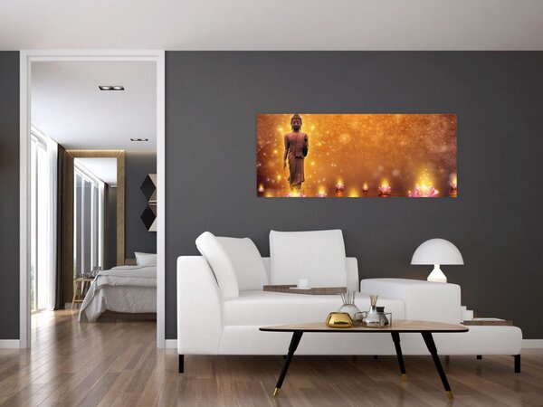 Slika - Buda v zlatih bleščicah (120x50 cm)