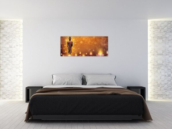 Slika - Buda v zlatih bleščicah (120x50 cm)