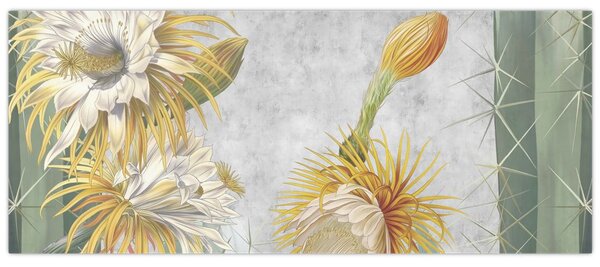 Slika - Cvetoči kaktusi (120x50 cm)