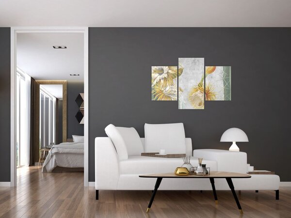 Slika - Cvetoči kaktusi (90x60 cm)