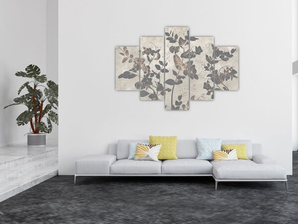 Slika - Teksturirani listi (150x105 cm)