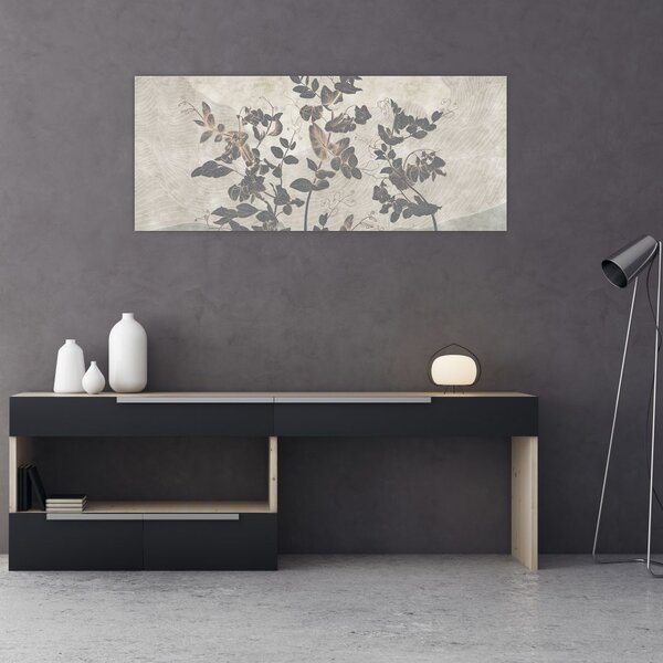 Slika - Teksturirani listi (120x50 cm)