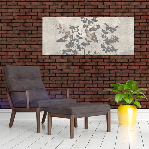 Slika - Teksturirani listi (120x50 cm)