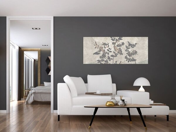 Slika - Teksturirani listi (120x50 cm)