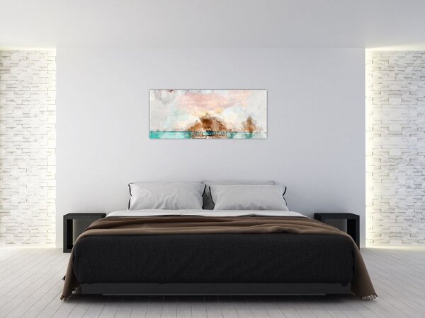 Slika - Maldivi, lesen pomol (120x50 cm)