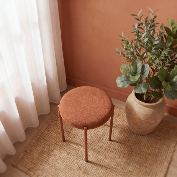 Metalni stolac boje terakote Pelican – Unique Furniture