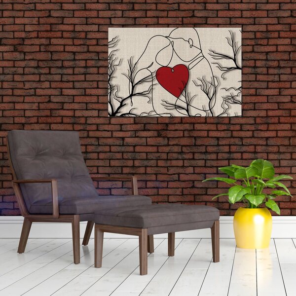 Slika - Zaljubljeni par (90x60 cm)