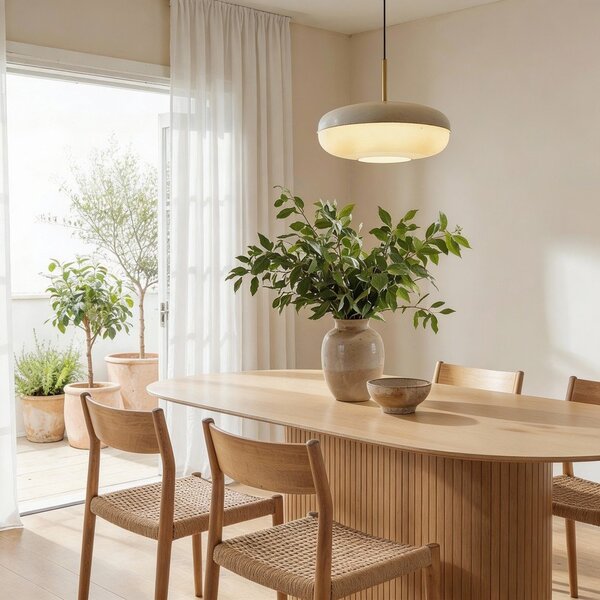 Blagovaonski stol s pločom stola u dekoru hrasta 95x180 cm Nola – Unique Furniture