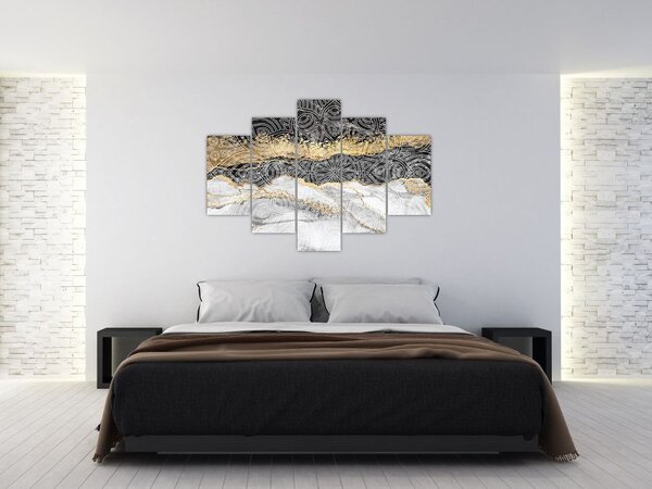 Slika - Mandala v marmorju (150x105 cm)