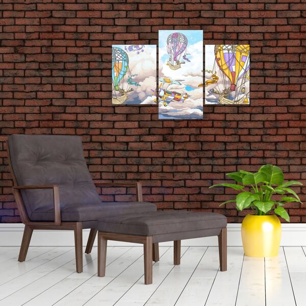 Slika - Odprava v oblakih (90x60 cm)