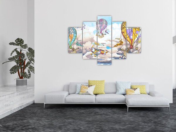 Slika - Odprava v oblakih (150x105 cm)